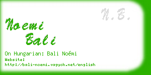 noemi bali business card